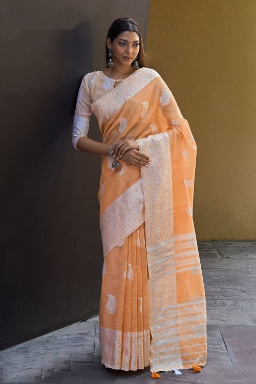 Linen Saree - LS003