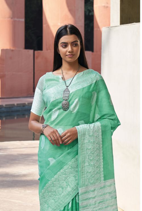 Linen Saree - LS004
