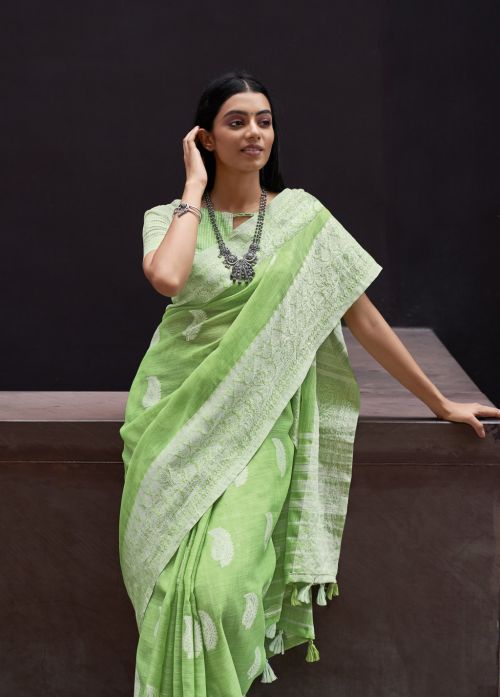 Linen Saree - LS005