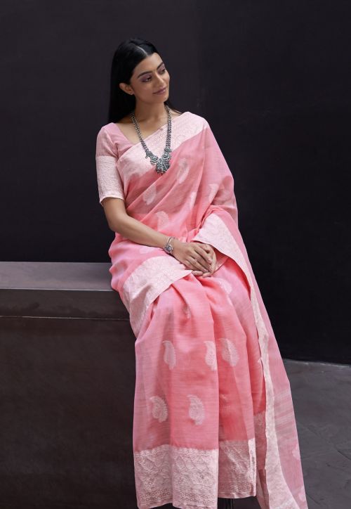 Linen Saree - LS007