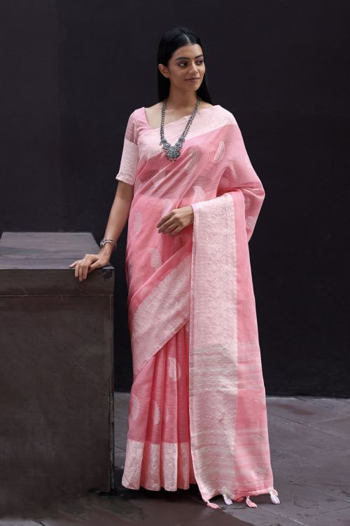 Linen Saree - LS007