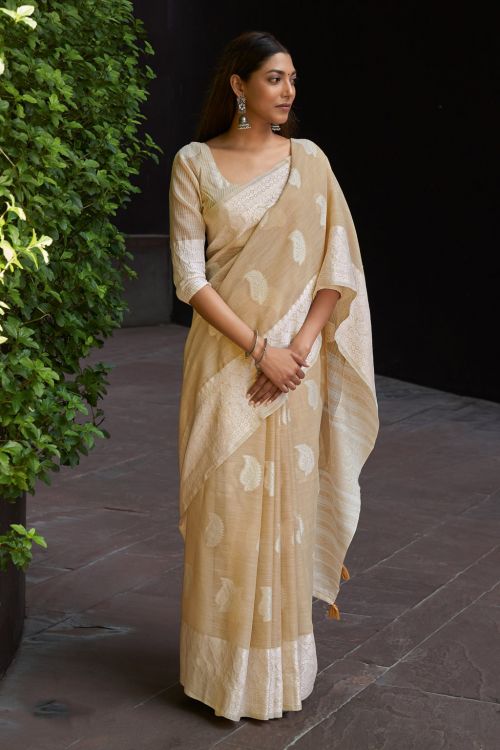 Linen Saree - LS008