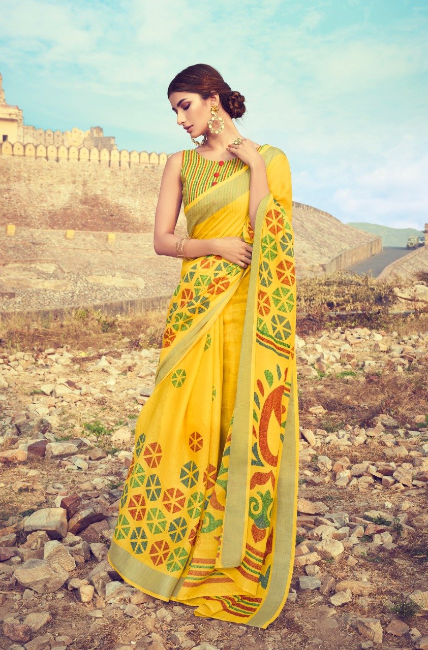 Fashionous_Linen_ saree
