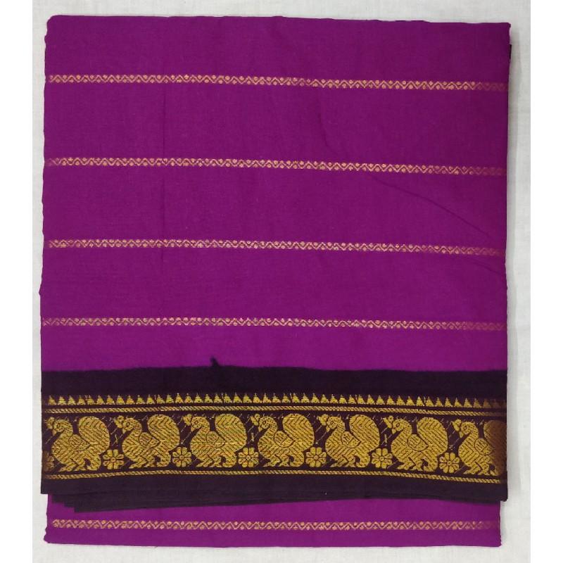 Pretty Purple Madurai Sungudi Saree-MSS021 purple coloured lightweight saree