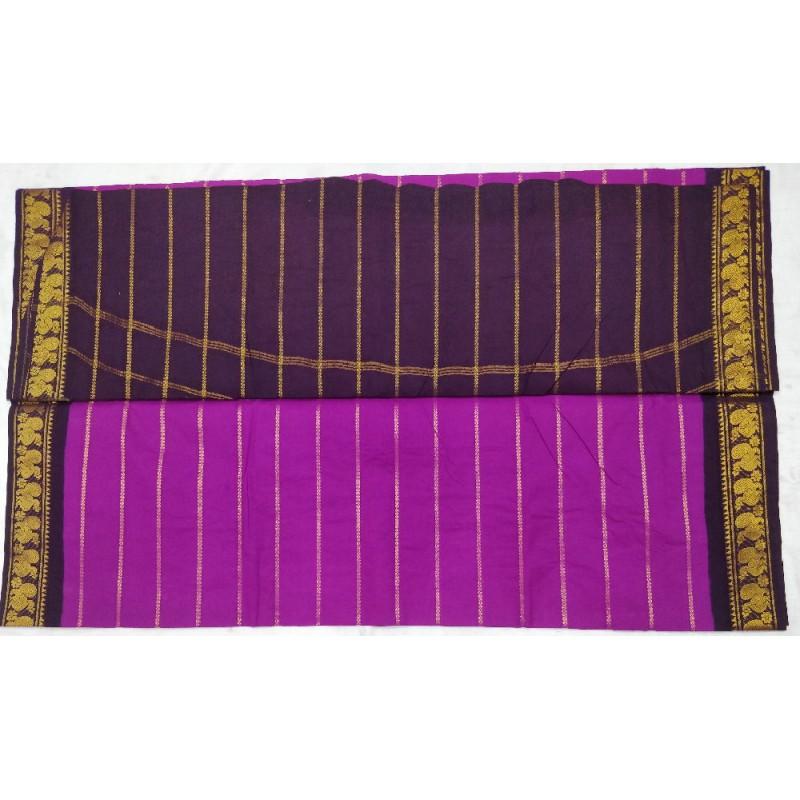 Pretty Purple Madurai Sungudi Saree-MSS021 purple coloured lightweight saree
