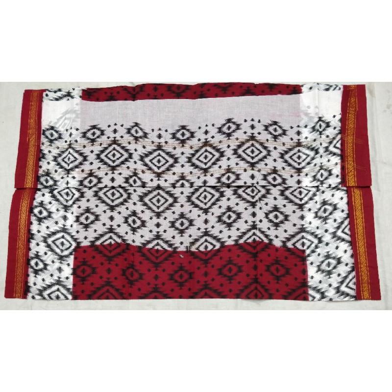 Maroon Magic Madurai Sungudi Saree-MSS092 maroon and white traditional saree