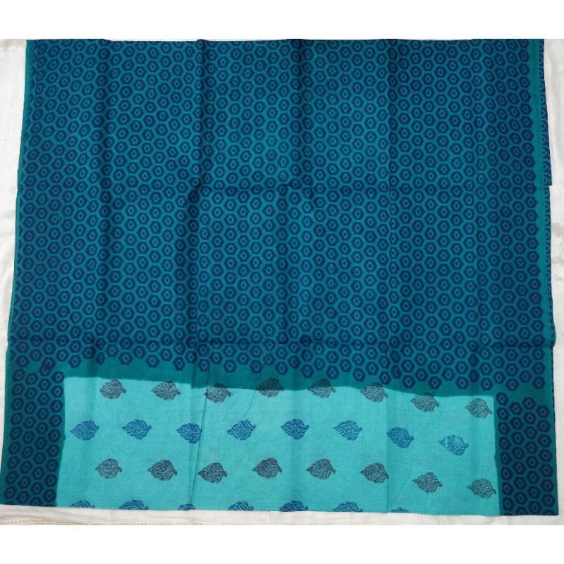 Skyblue Secret Madurai Sungudi Saree-MSS103 light blue and dark blue coloured lightweight saree