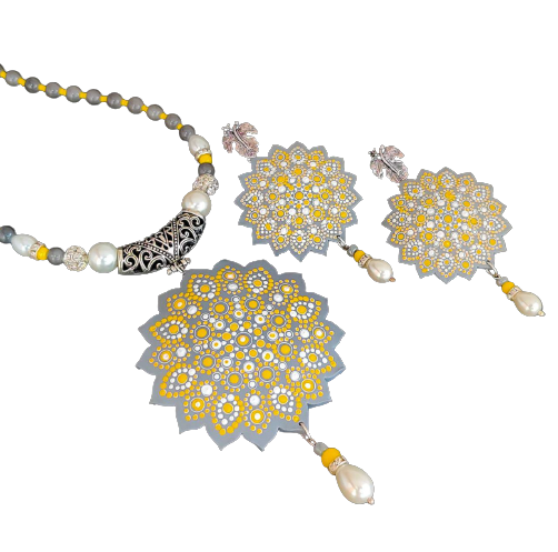 Mandalart Polymer Clay Jewellery Set