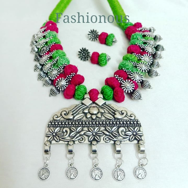 Antique Oxidised Metal Pendant-AOM02