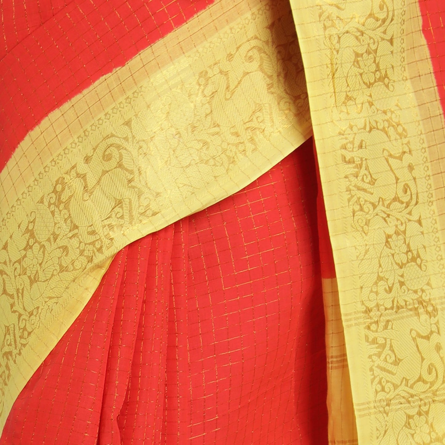Madurai Sungudi Sarees with Double side Jari Border MSS 038