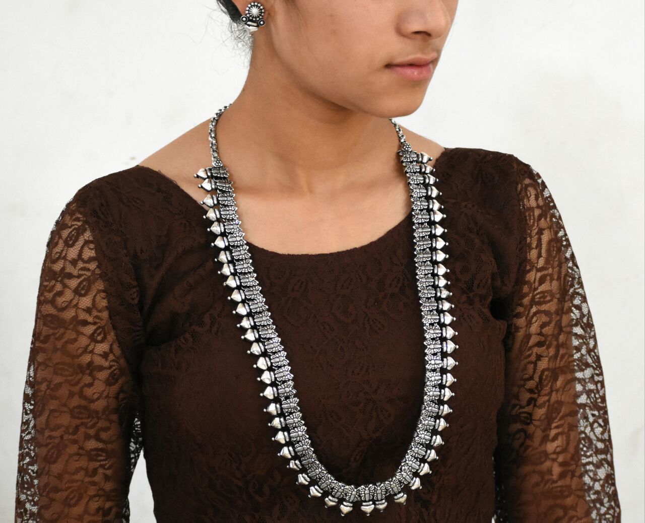 Oxidized Kolhapuri Necklace-OKN002