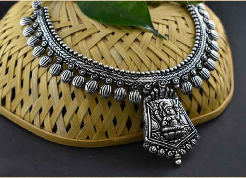 Oxidized Temple Necklace-OTN003