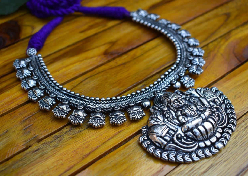 Oxidized Temple Necklace-OTN006