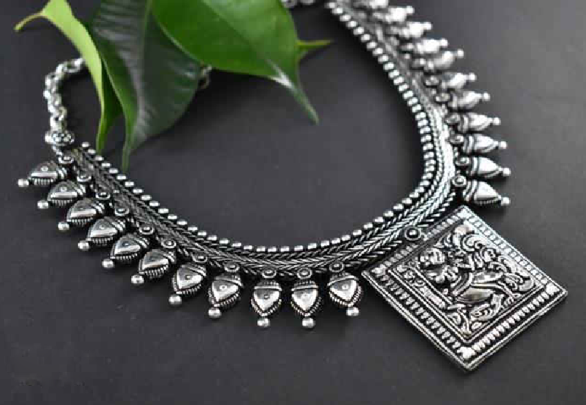 Oxidized Temple Necklace-OTN008