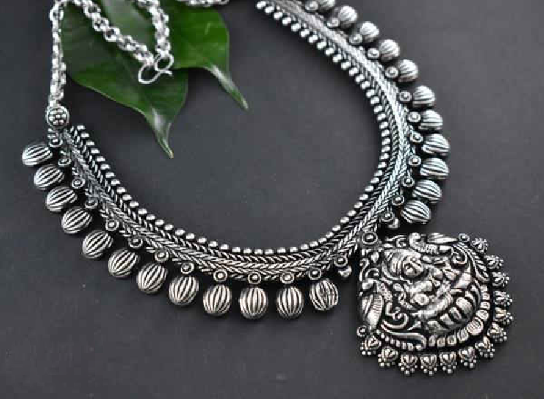 Oxidized Temple Necklace-OTN009