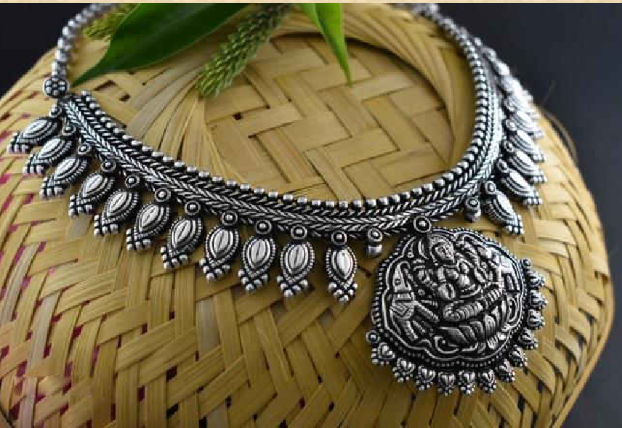 Oxidized Temple Necklace-OTN014