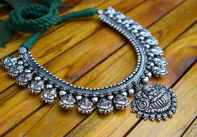 Oxidized Temple Necklace-OTN020