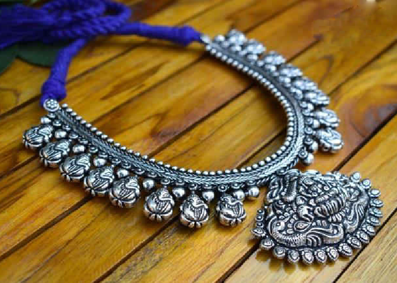Oxidized Temple Necklace-OTN021