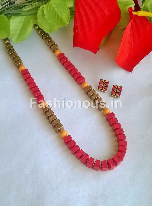 Pink and Gold Terracotta Simple Set