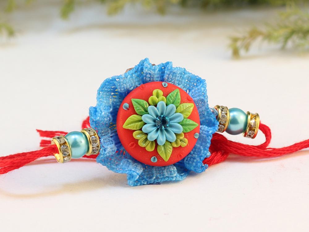 Polymer Clay Rakhi Design ZAPCR003