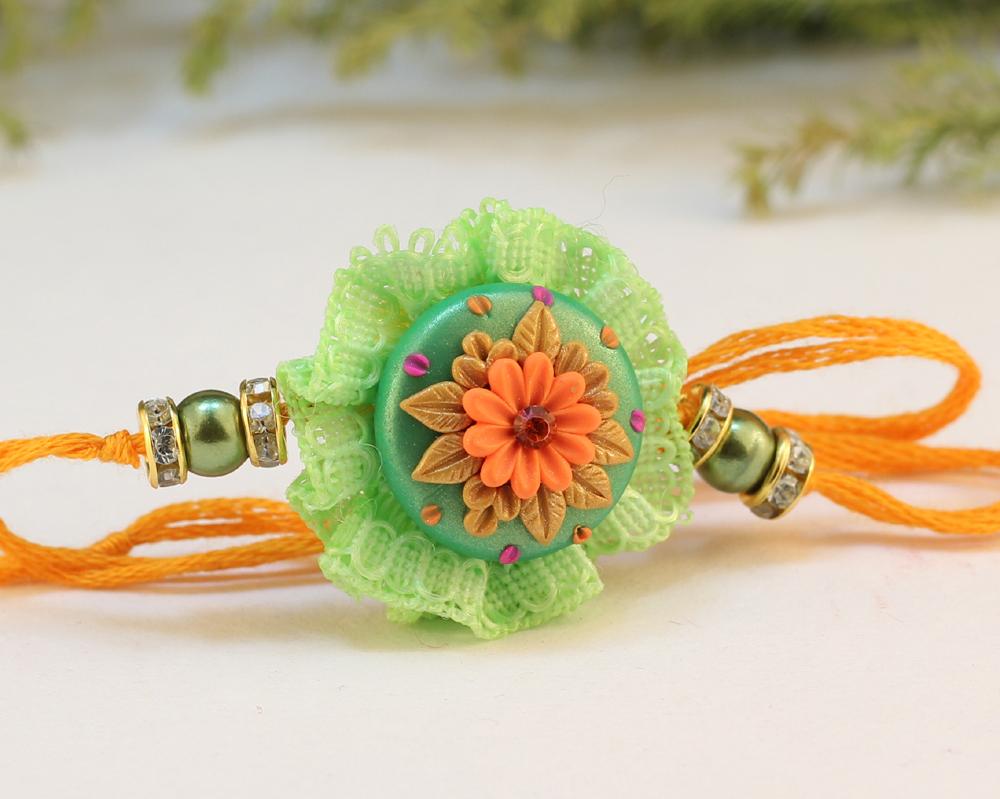 Polymer Clay Rakhi Design ZAPCR006