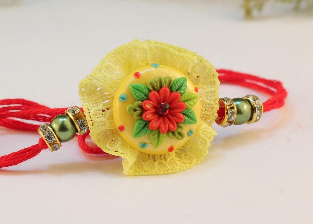 Polymer Clay Rakhi Design ZAPCR007