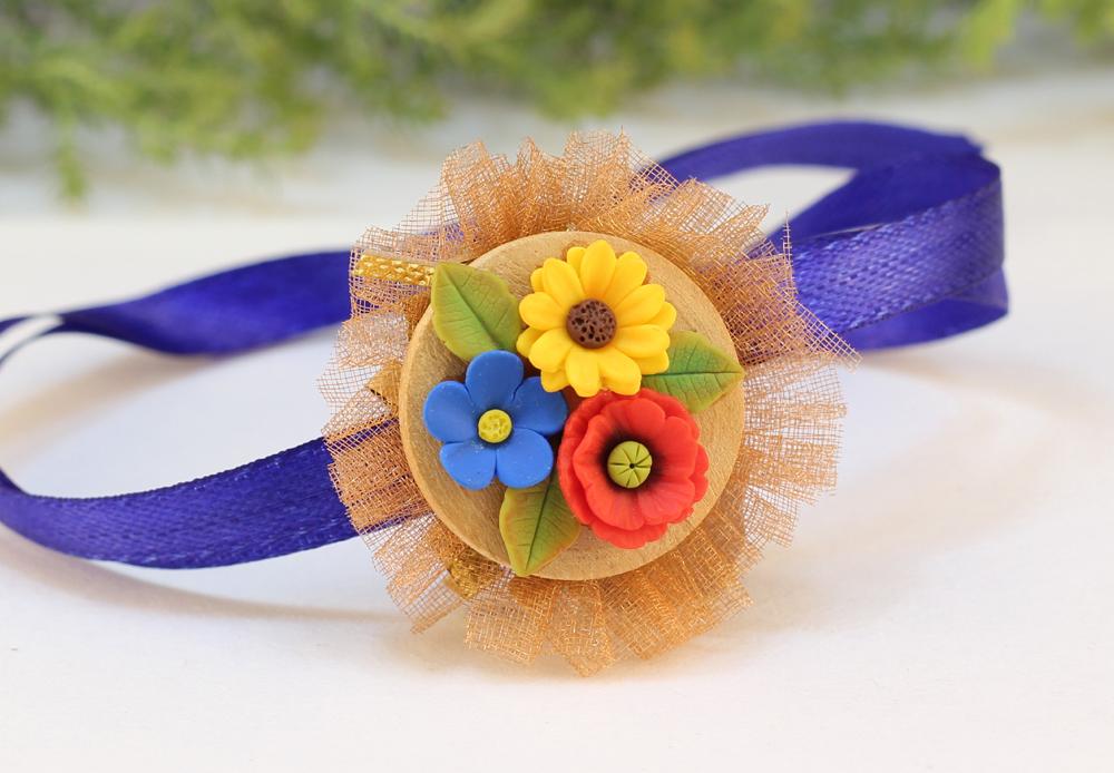 Polymer Clay Rakhi Design ZAPCR015