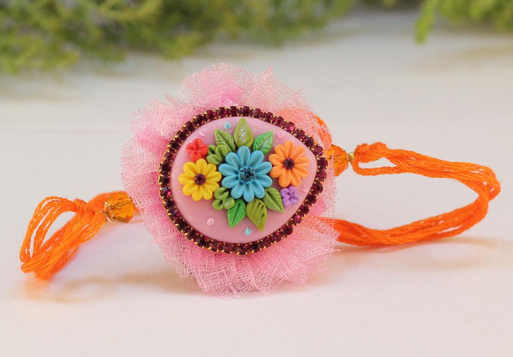 Polymer Clay Rakhi Design ZAPCR020