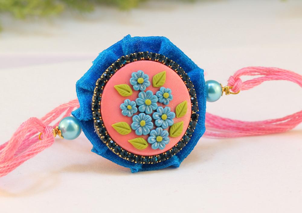 Polymer Clay Rakhi Design ZAPCR025