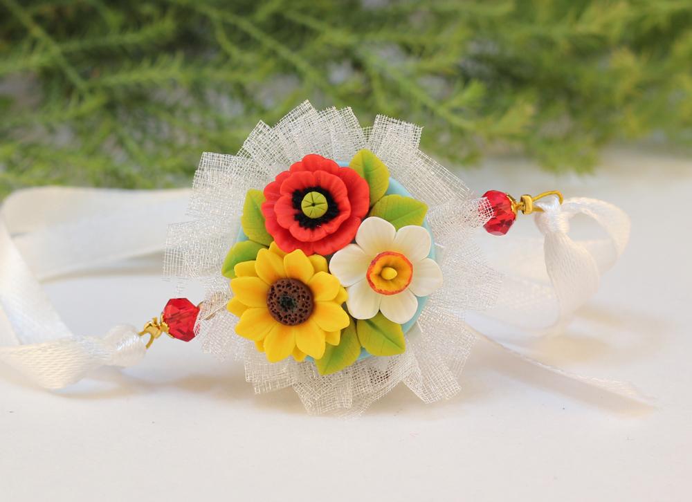 Polymer Clay Rakhi Design ZAPCR026