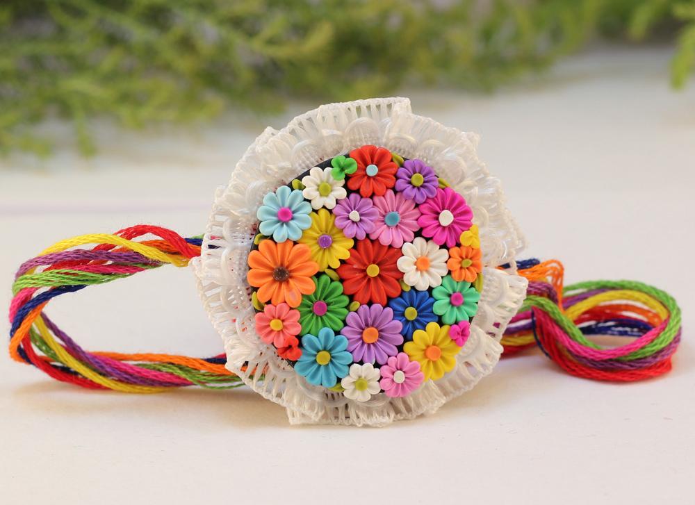 Polymer Clay Rakhi Design ZAPCR047