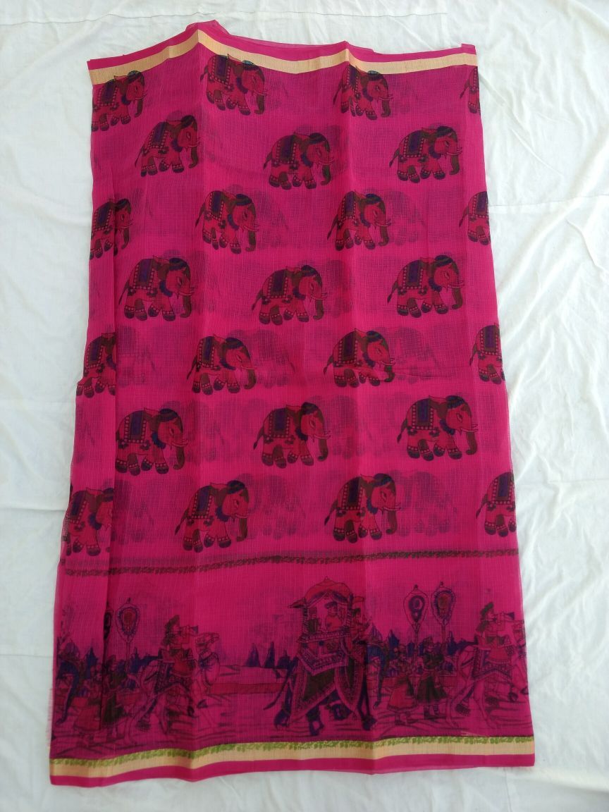 Pure Kota Cotton Printed Saree Design-KOTASRE023