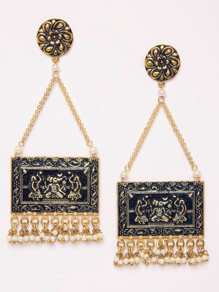 Quirky Blue Earring
