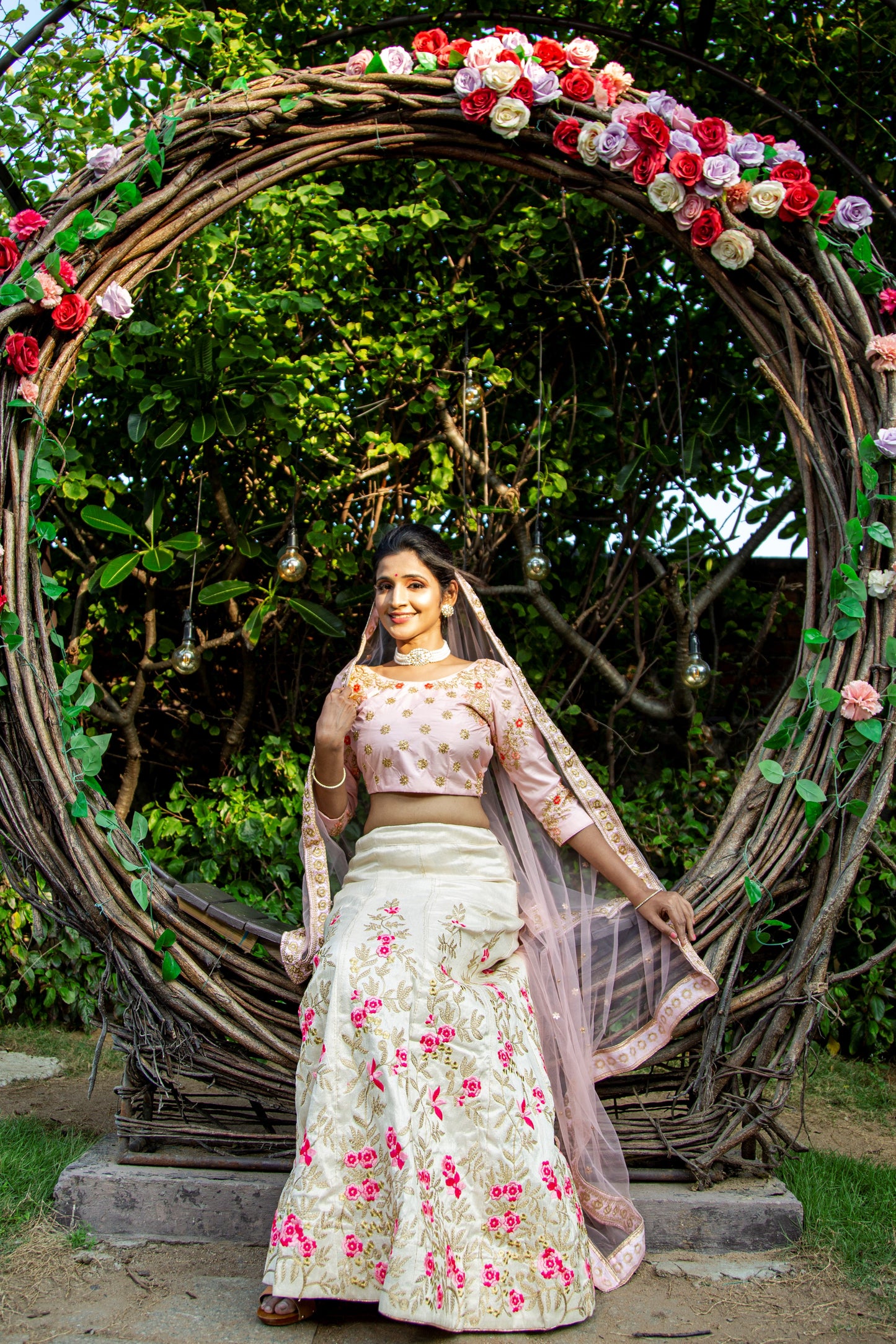Rudra Semi Stitched Mulbery Silk Embroidered Work Bridal Lehenga choli