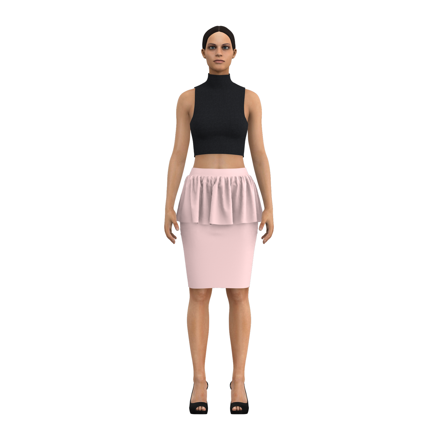 Peppy Pop Peplum Customized Skirt_CSKT004 (Stitching Service)