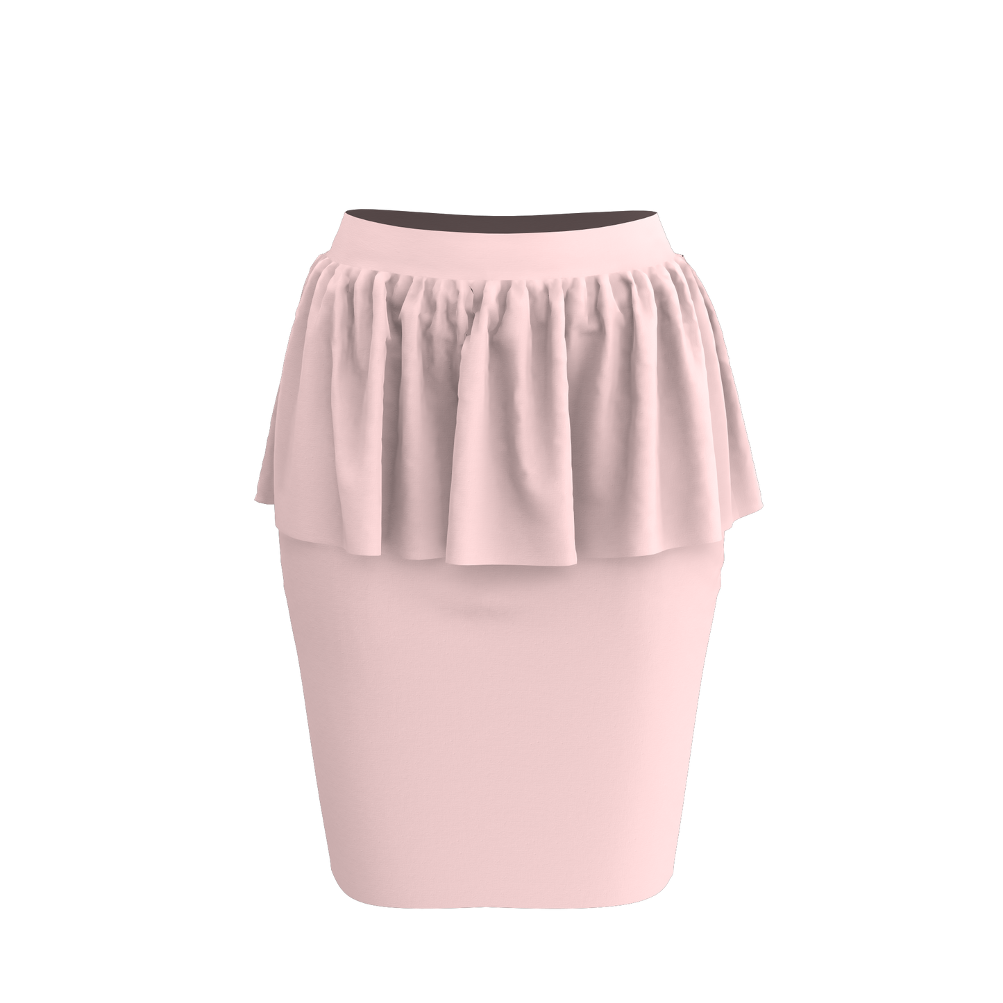 Peppy Pop Peplum Customized Skirt_CSKT004