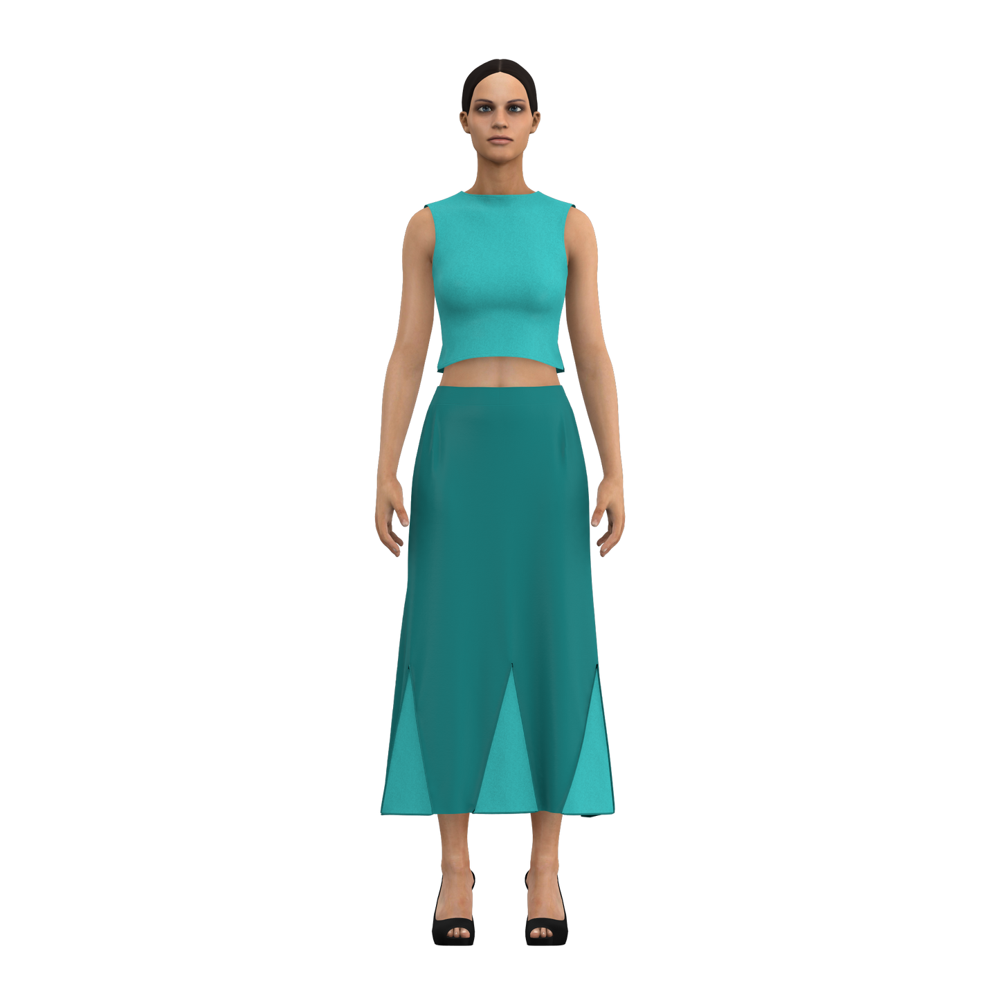 SwayingSpectra Gored Customized Skirt _CSKT009