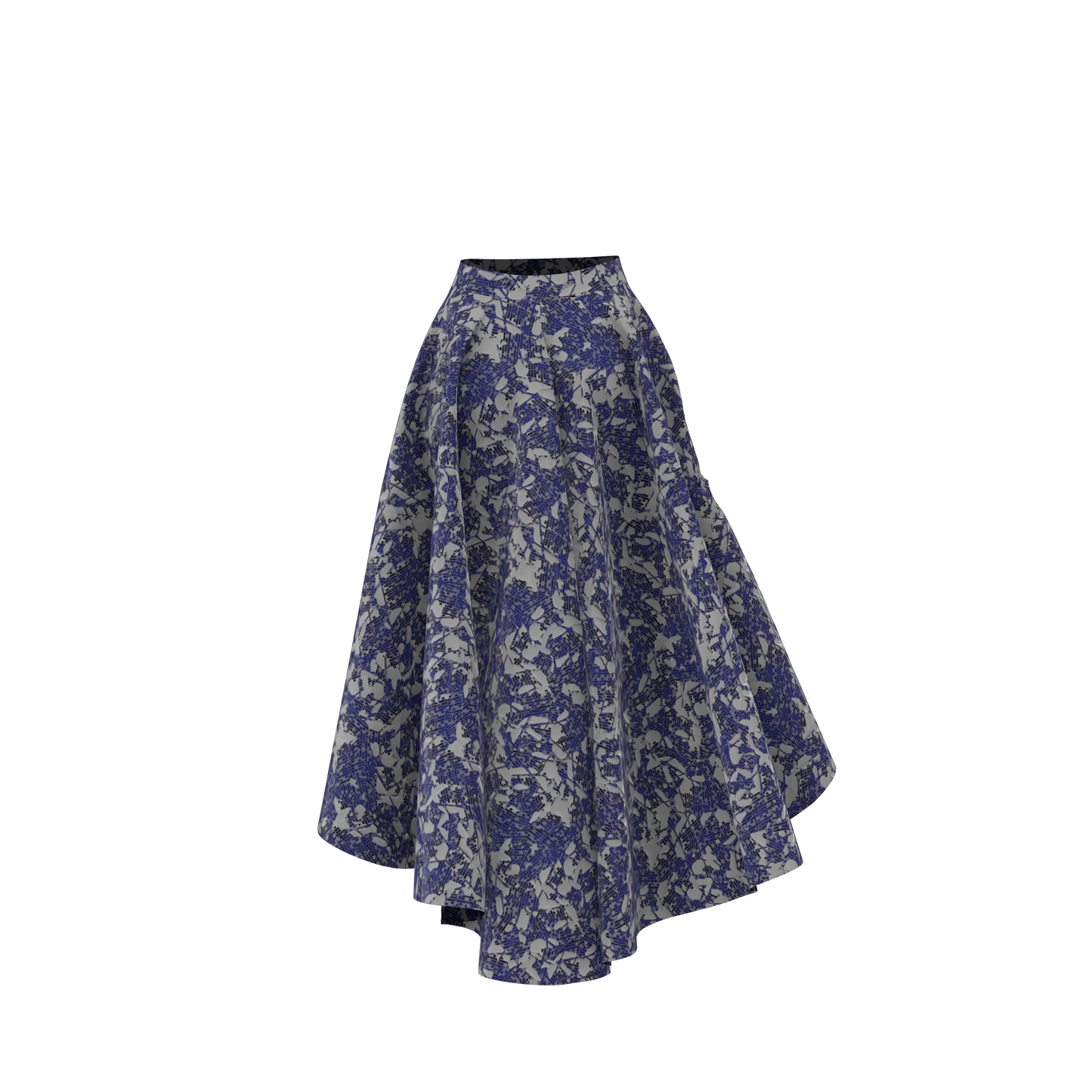 Radiiant Rotation High Low Customized Skirt_CSKT010