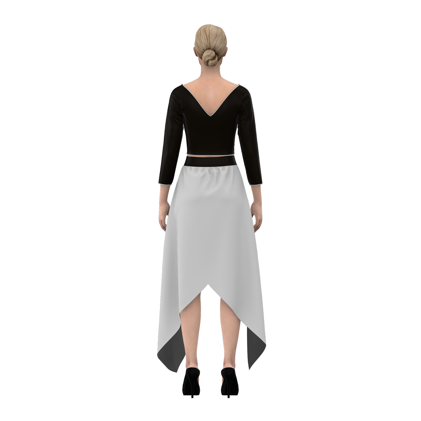 FlutterFantasia Handkerchief Customized Skirt _CSKT011