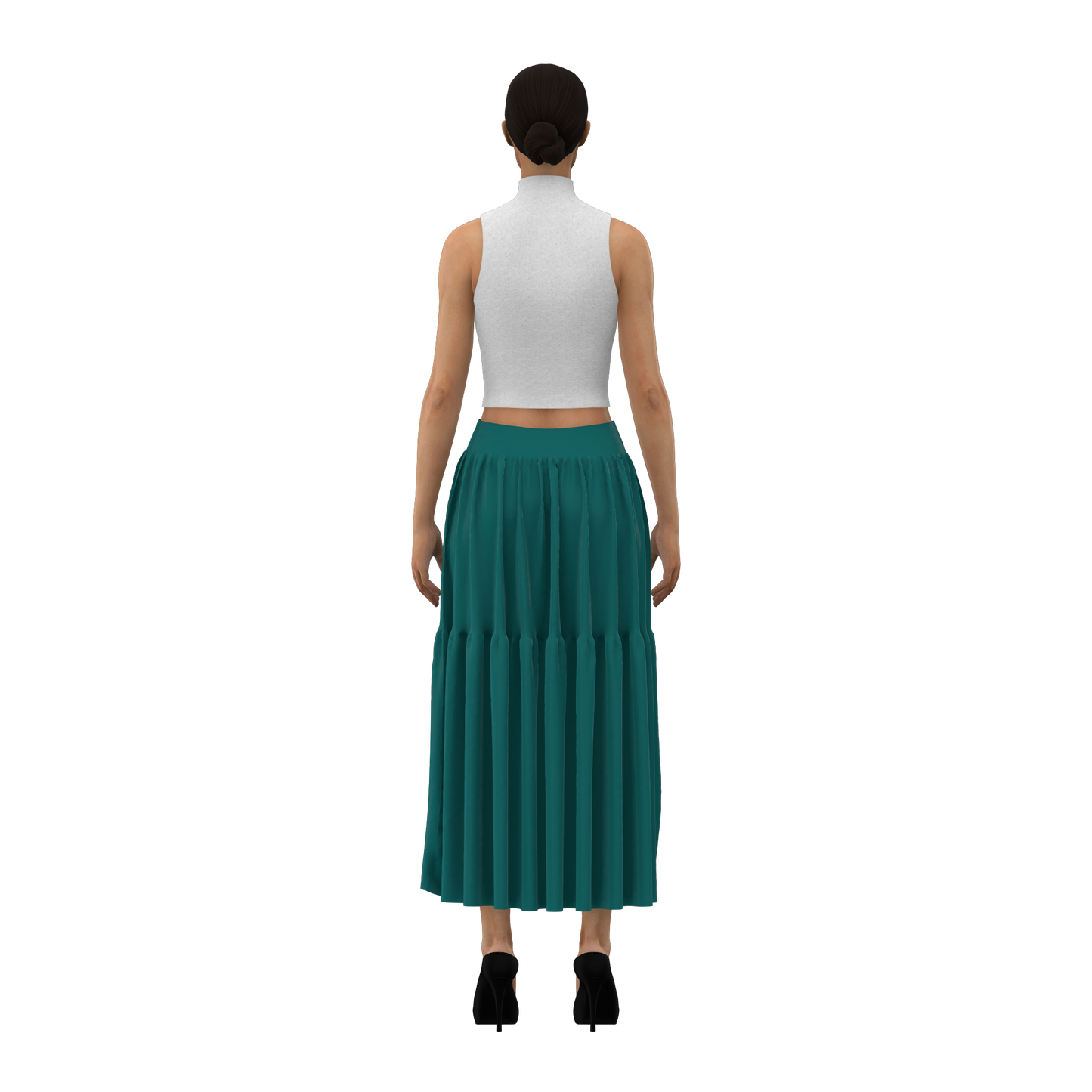 Delightful Drifts Tiered Customized Skirt_CSKT013