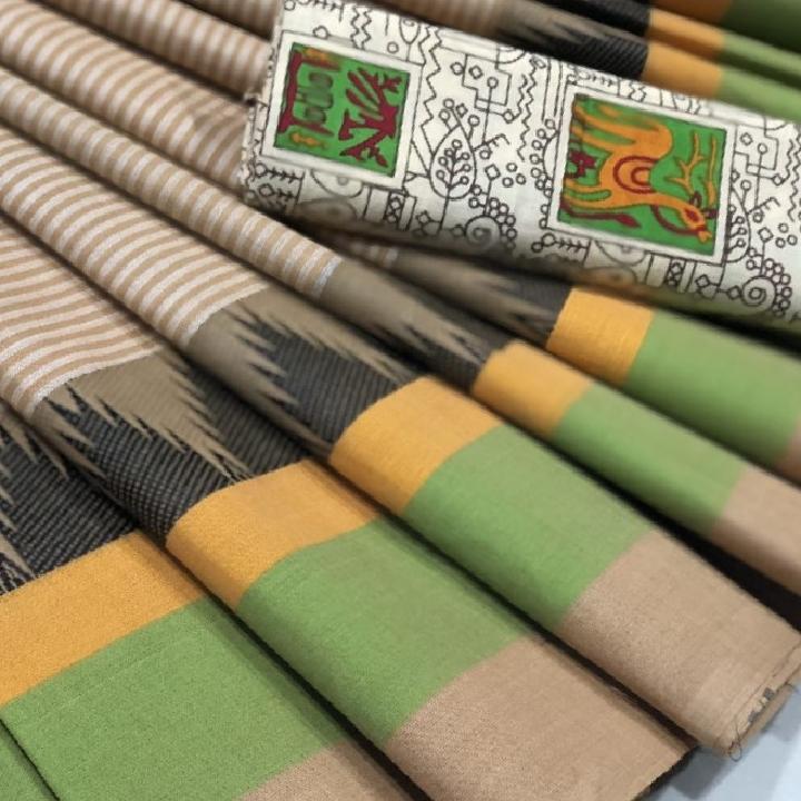 Chettinad Cotton Saree with Kalamkari Blouse-020