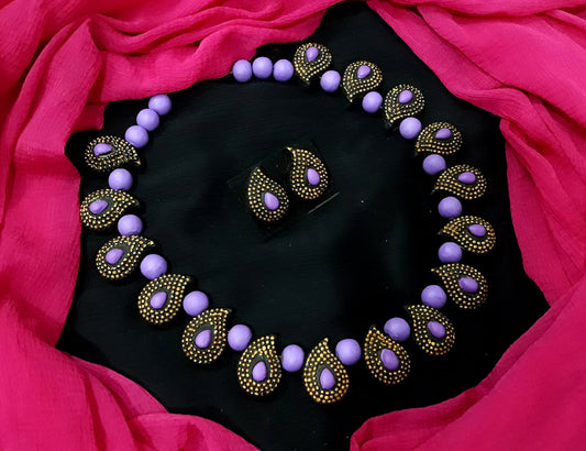 Handcrafted Terracotta Jewellery Set - TJSGFC014