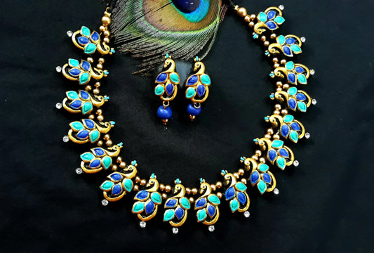 Handcrafted Terracotta Jewellery Set - TJSGFC020