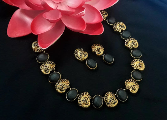 Handcrafted Terracotta Jewellery Set - TJSGFC027