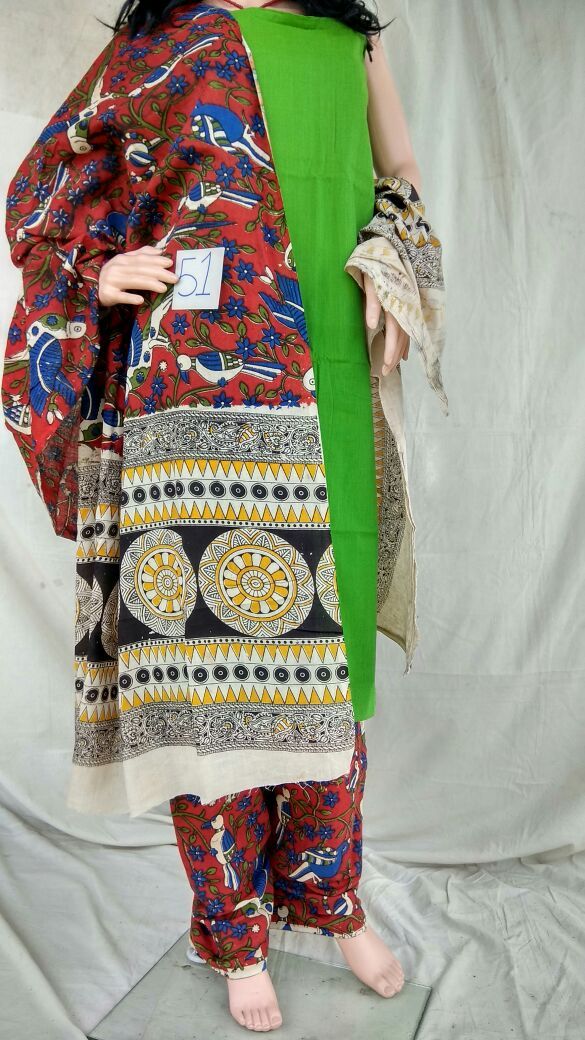 Unstitched Kalamkari Dress Material-005