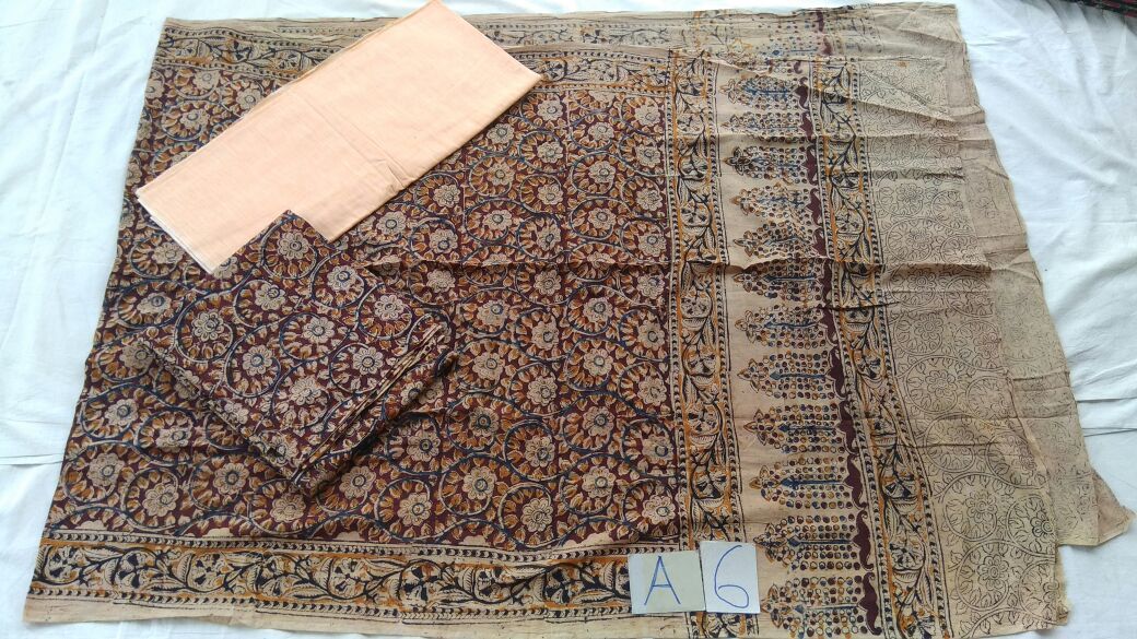 Unstitched Kalamkari Dress Material-007