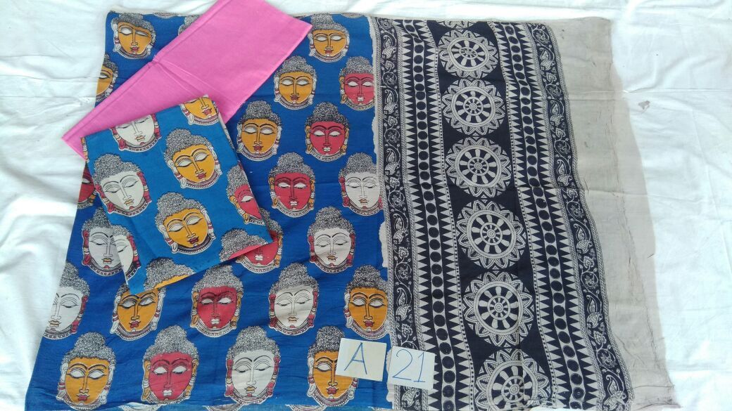 Unstitched Kalamkari Dress Material-013