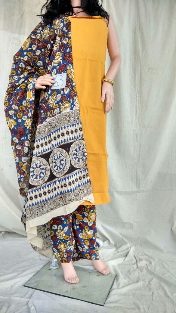 Unstitched Kalamkari Dress Material-024