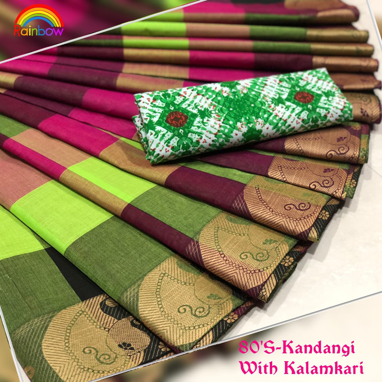 Multicolour Chettinad Cotton Saree