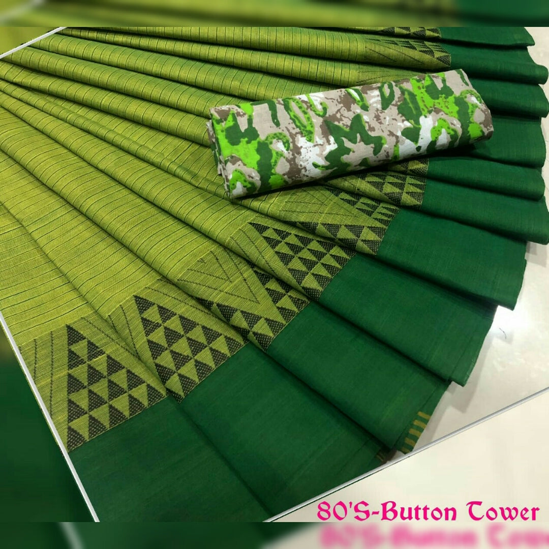 Green Chettinad Cotton Saree